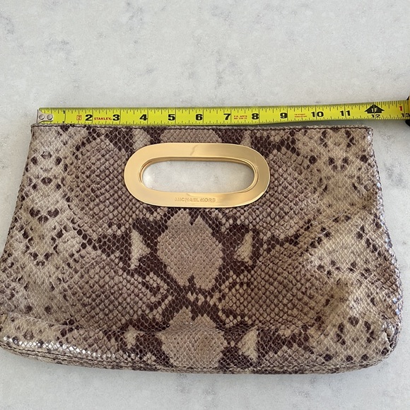 Michael Kors Python Clutch - Picture 4 of 7
